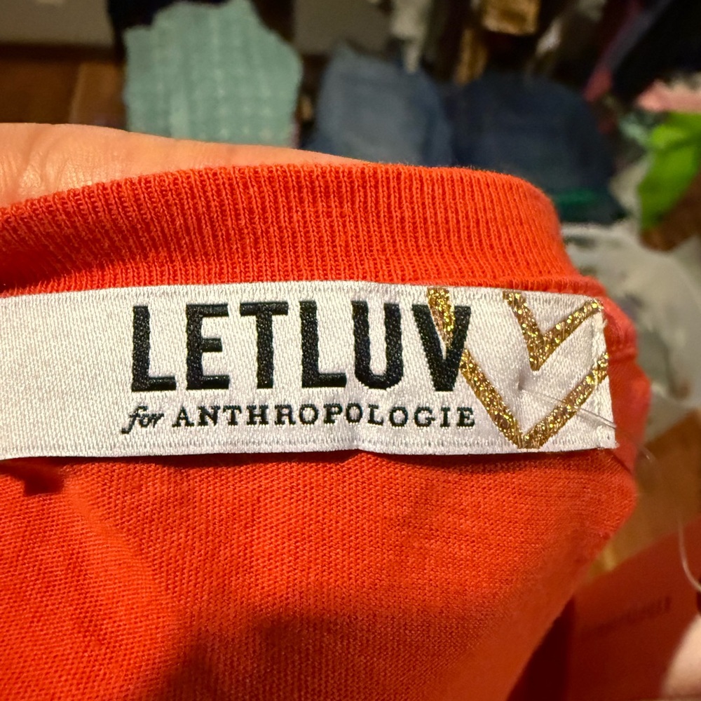 Anthropologie Coral Graphic Tee - Picture 4 of 7